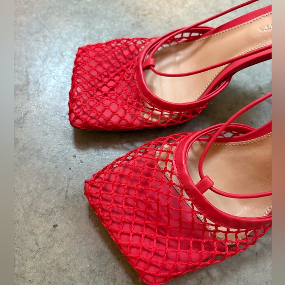 Bottega Veneta Stretch Sandals in color tomato size 39 - Picture 5 of 7